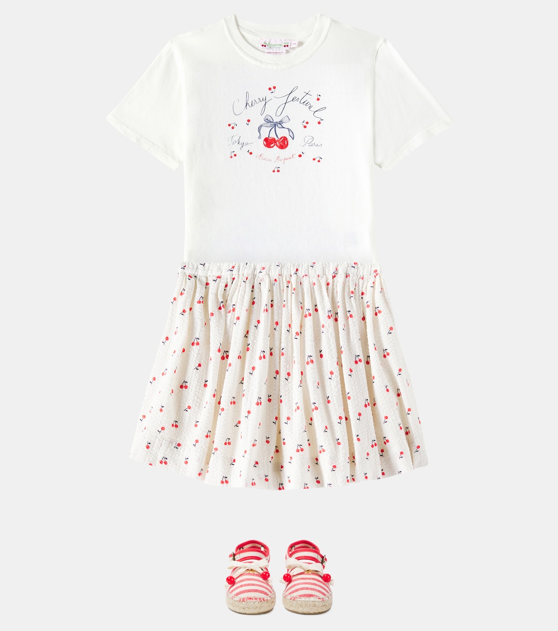 Jupe Suzon en coton à fleurs | Bonpoint