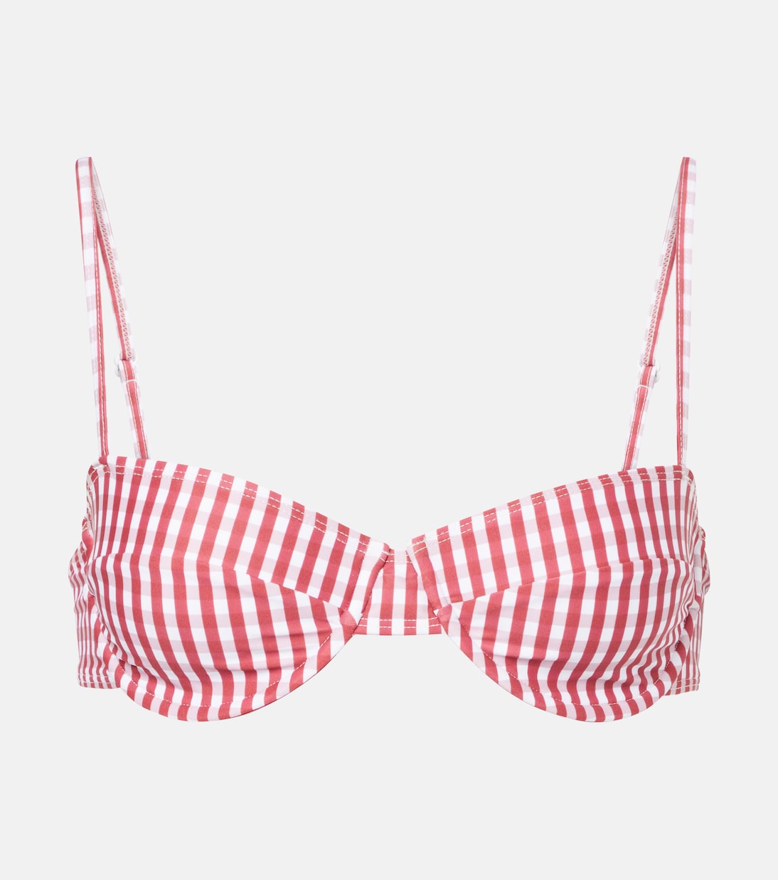 Farrah gingham bikini top  | Faithfull