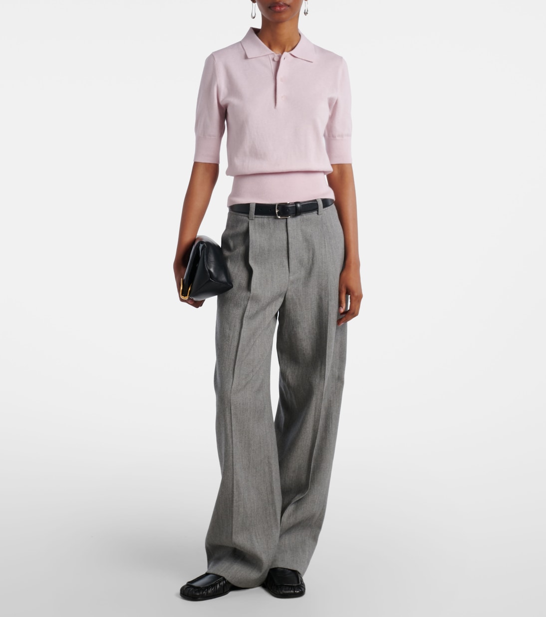 Polohemd N°351 Park aus Baumwolle und Kaschmir | Extreme Cashmere