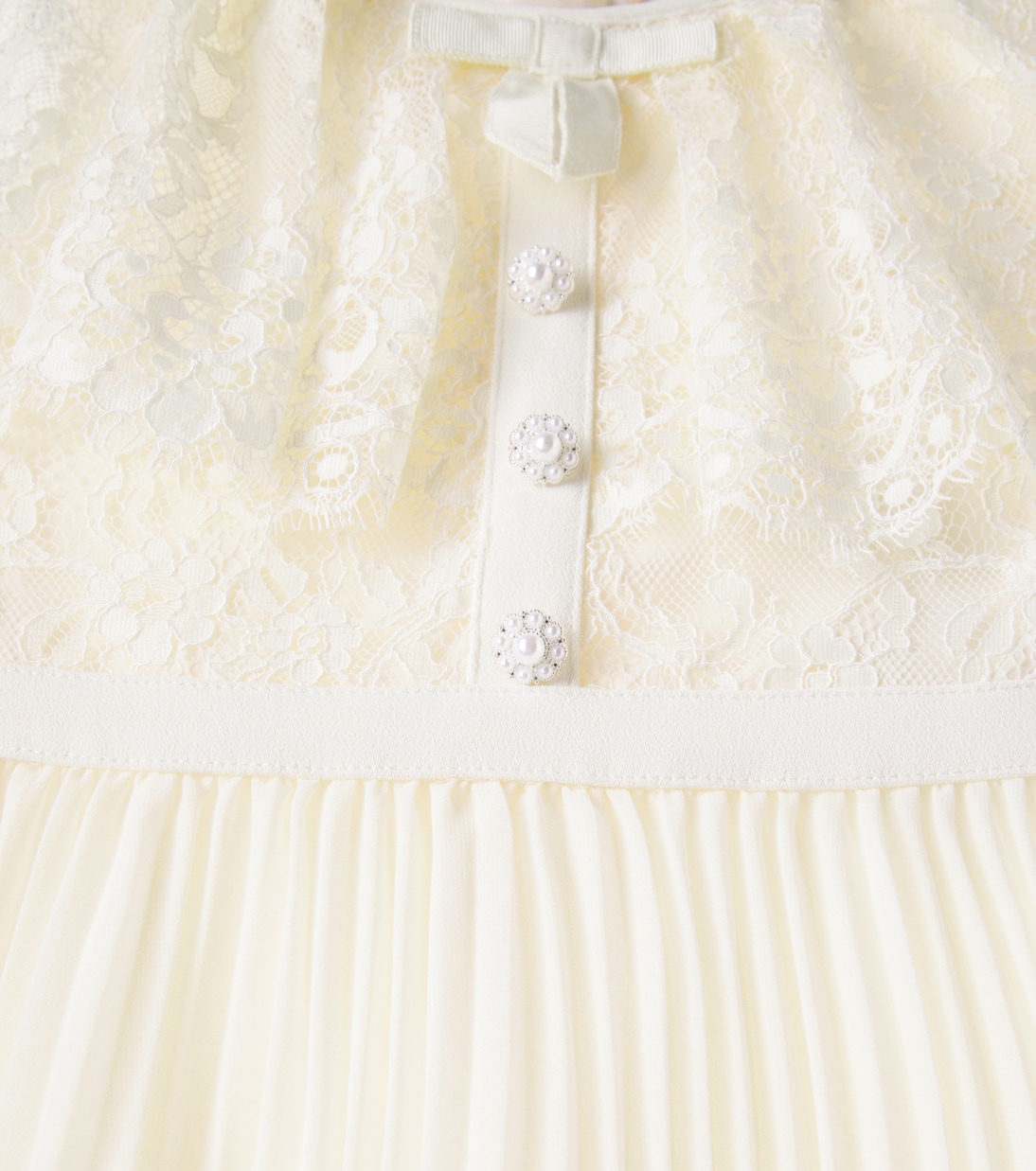 Kleid aus Chiffon und Spitze | Self-Portrait Kids