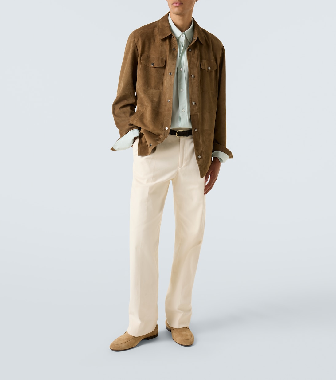 Suede overshirt | Canali
