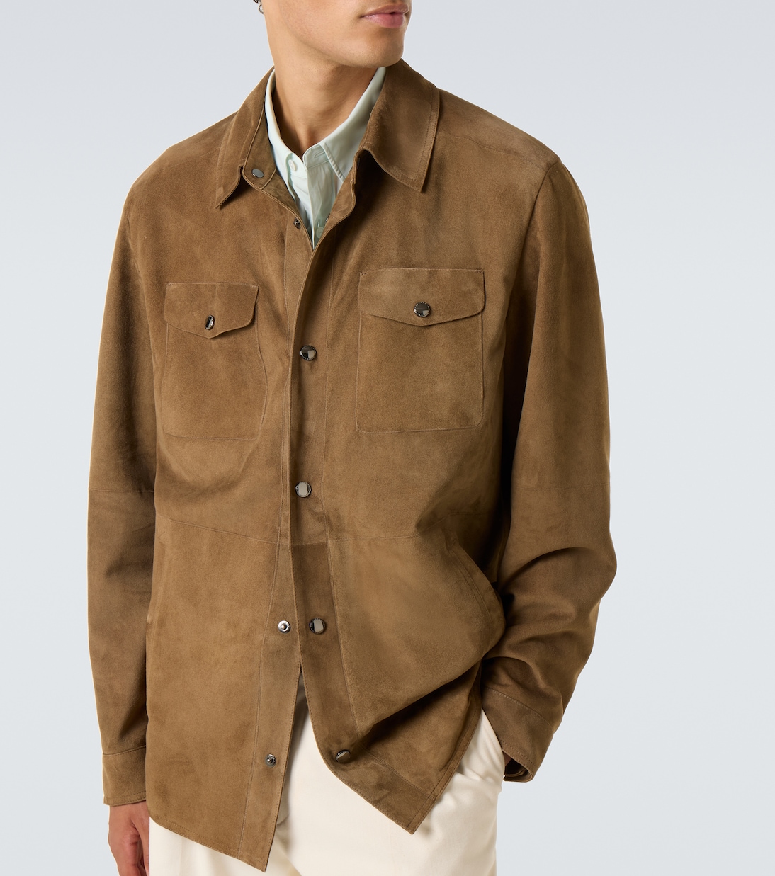 Suede overshirt | Canali