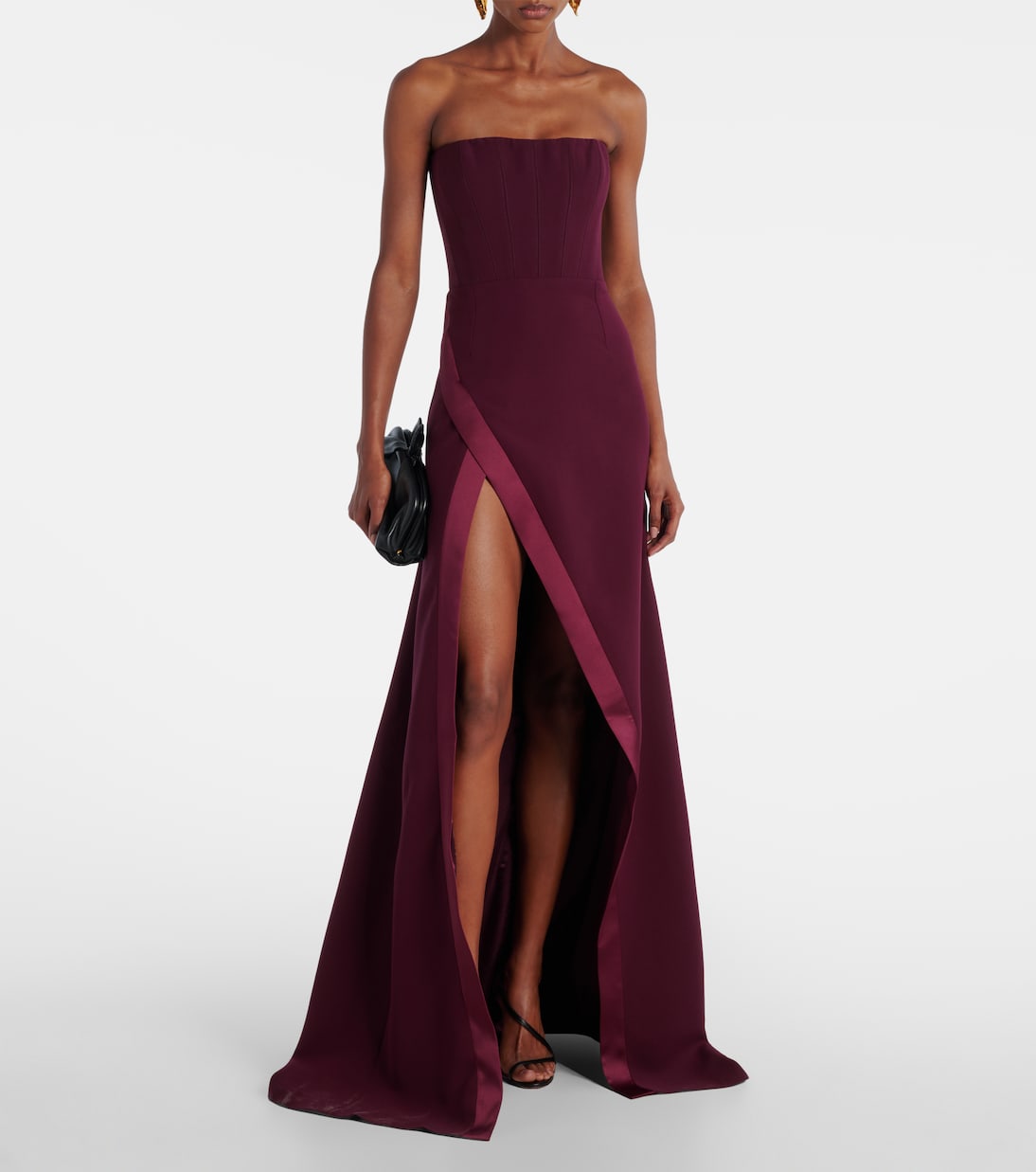 Robe longue Nefertiti en crêpe | The New Arrivals Ilkyaz Ozel