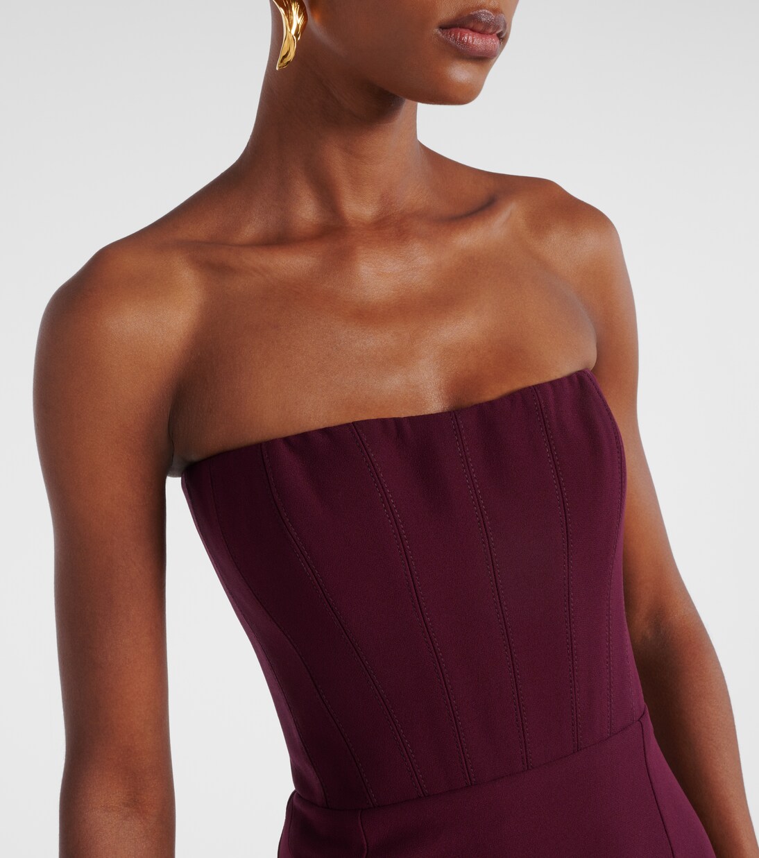 Robe longue Nefertiti en crêpe | The New Arrivals Ilkyaz Ozel