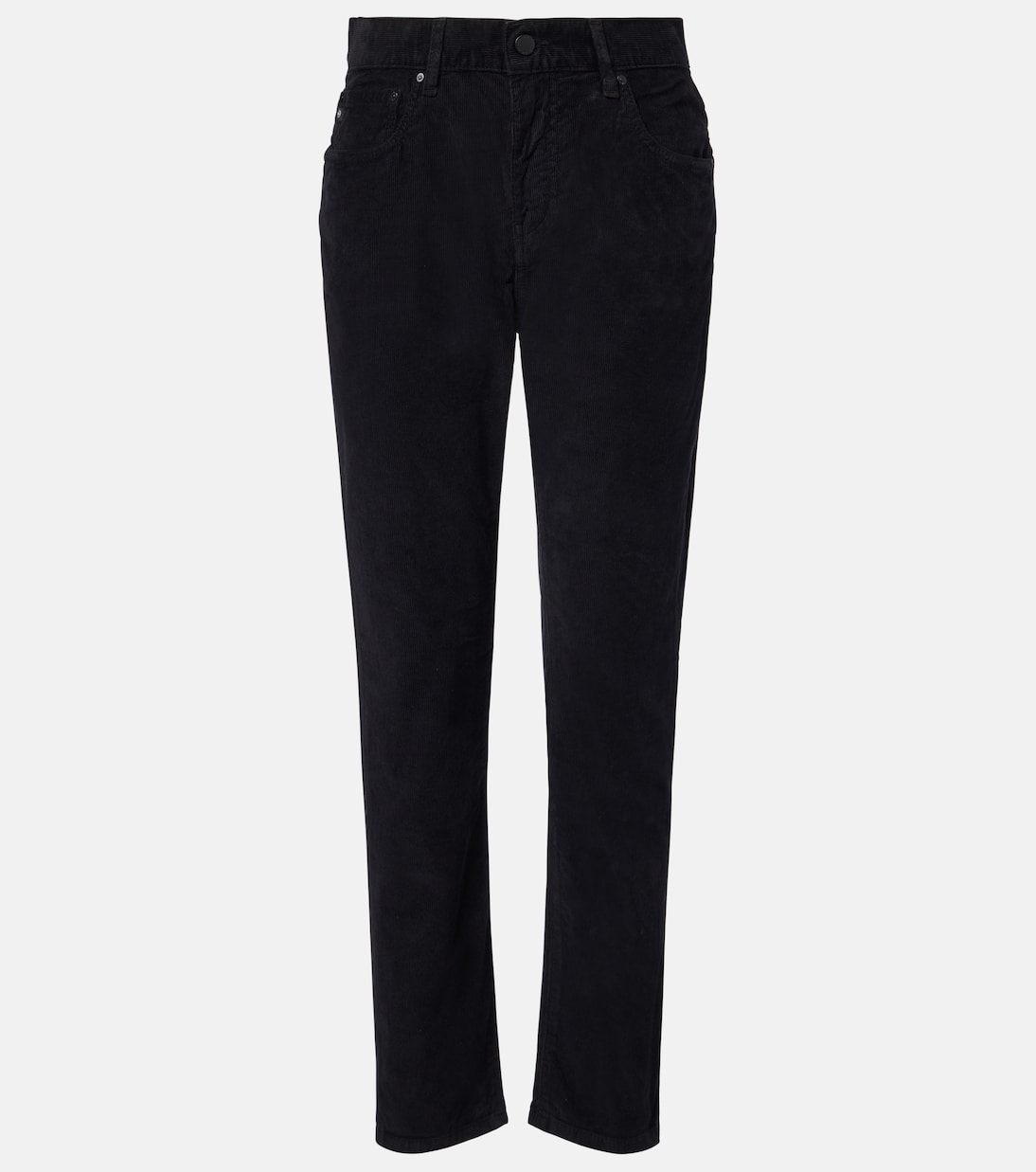 Jean slim Ex Boyfriend à taille mi-haute en velours côtelé | AG Jeans