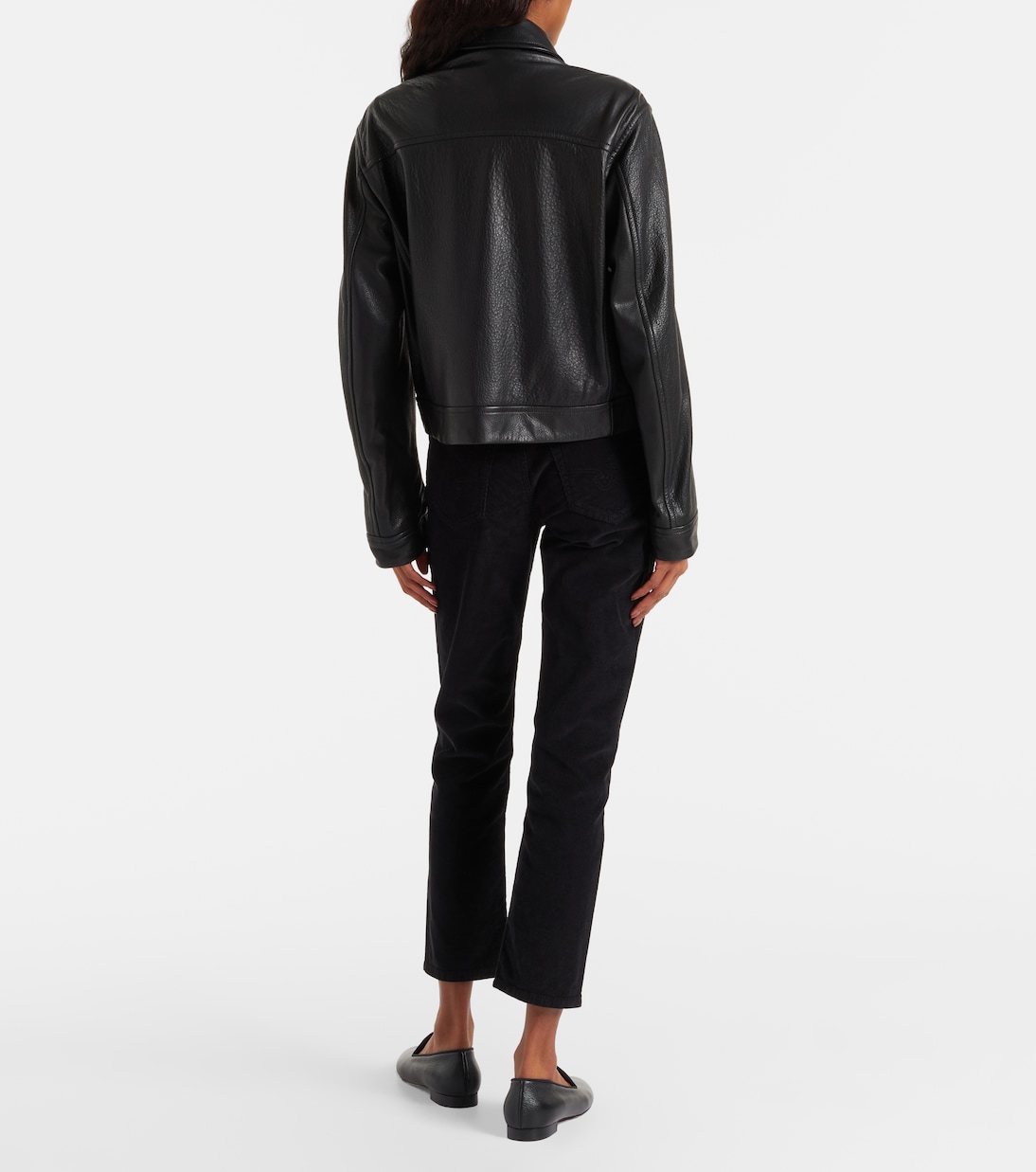 Jean slim Ex Boyfriend à taille mi-haute en velours côtelé | AG Jeans