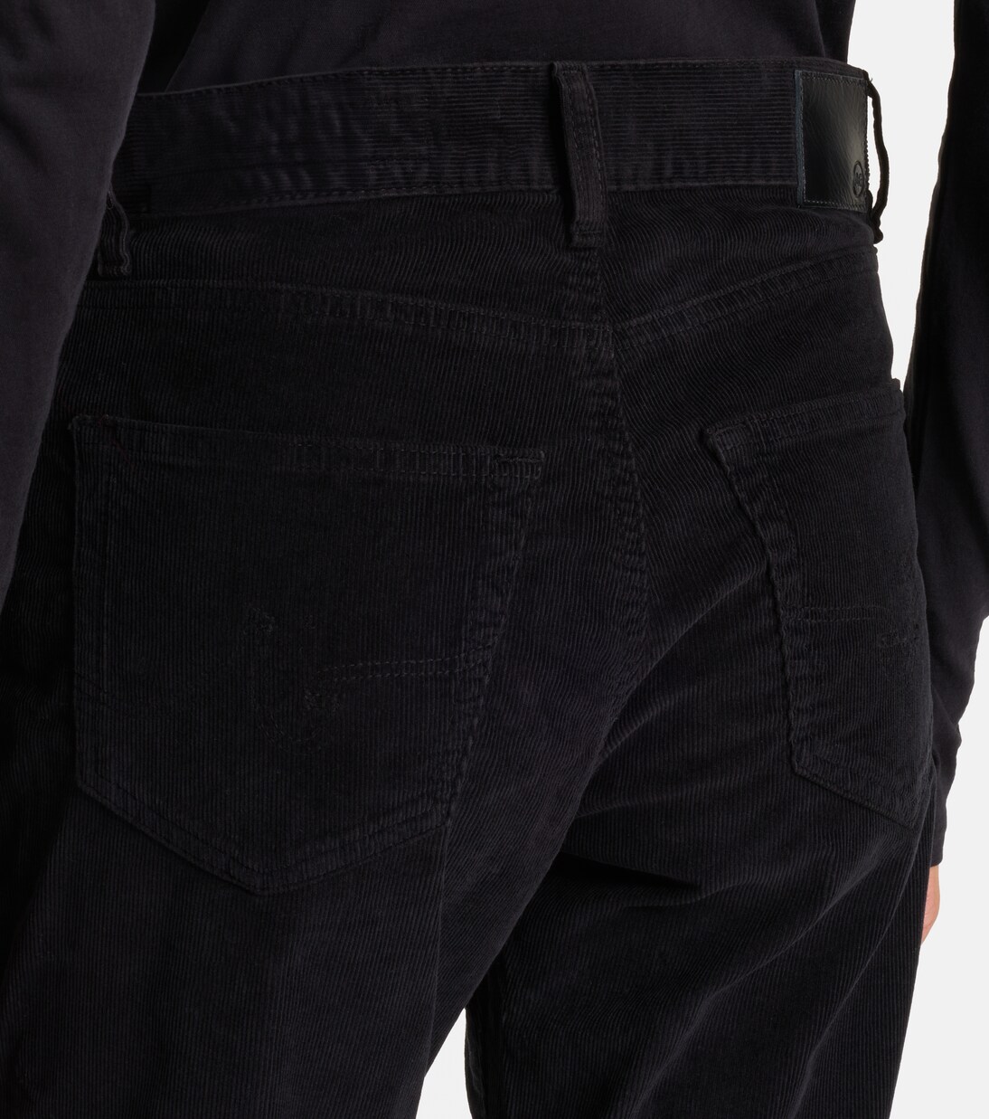 Jean slim Ex Boyfriend à taille mi-haute en velours côtelé | AG Jeans