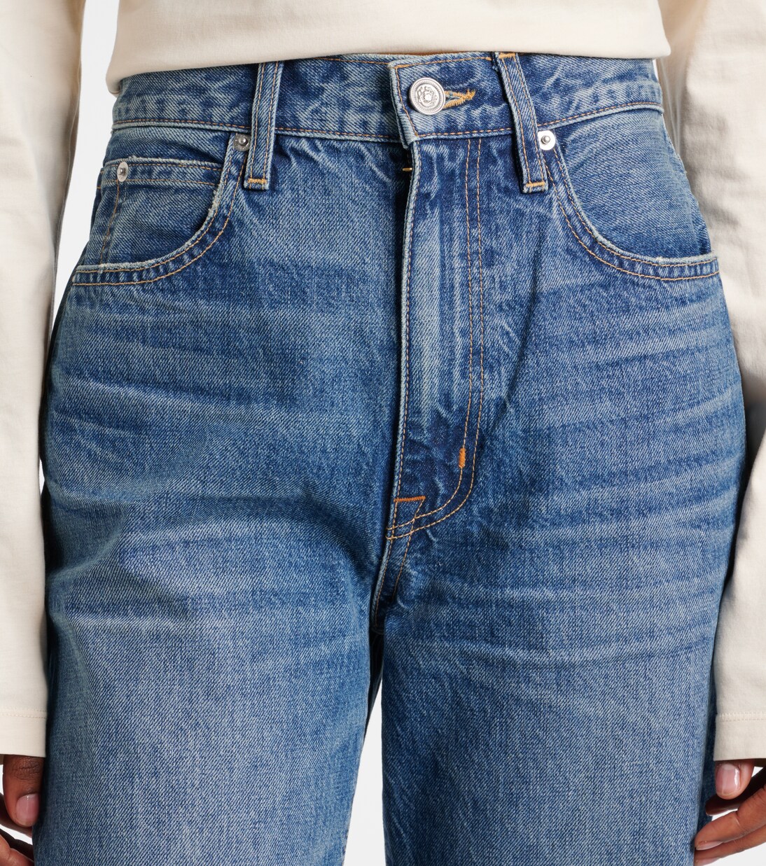 High-Rise Straight Jeans London Turn Up | Slvrlake