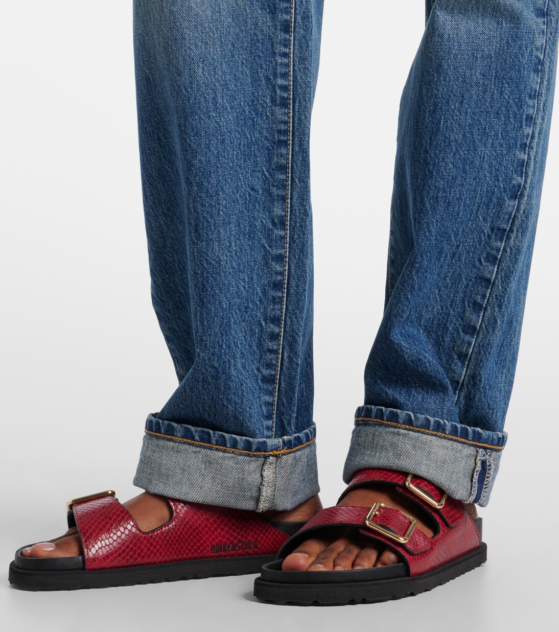 High-Rise Straight Jeans London Turn Up | Slvrlake