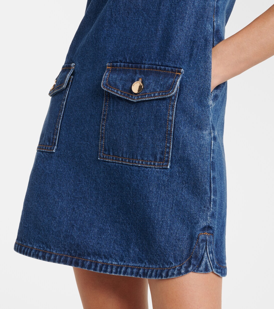 Minikleid aus Denim | Self-Portrait