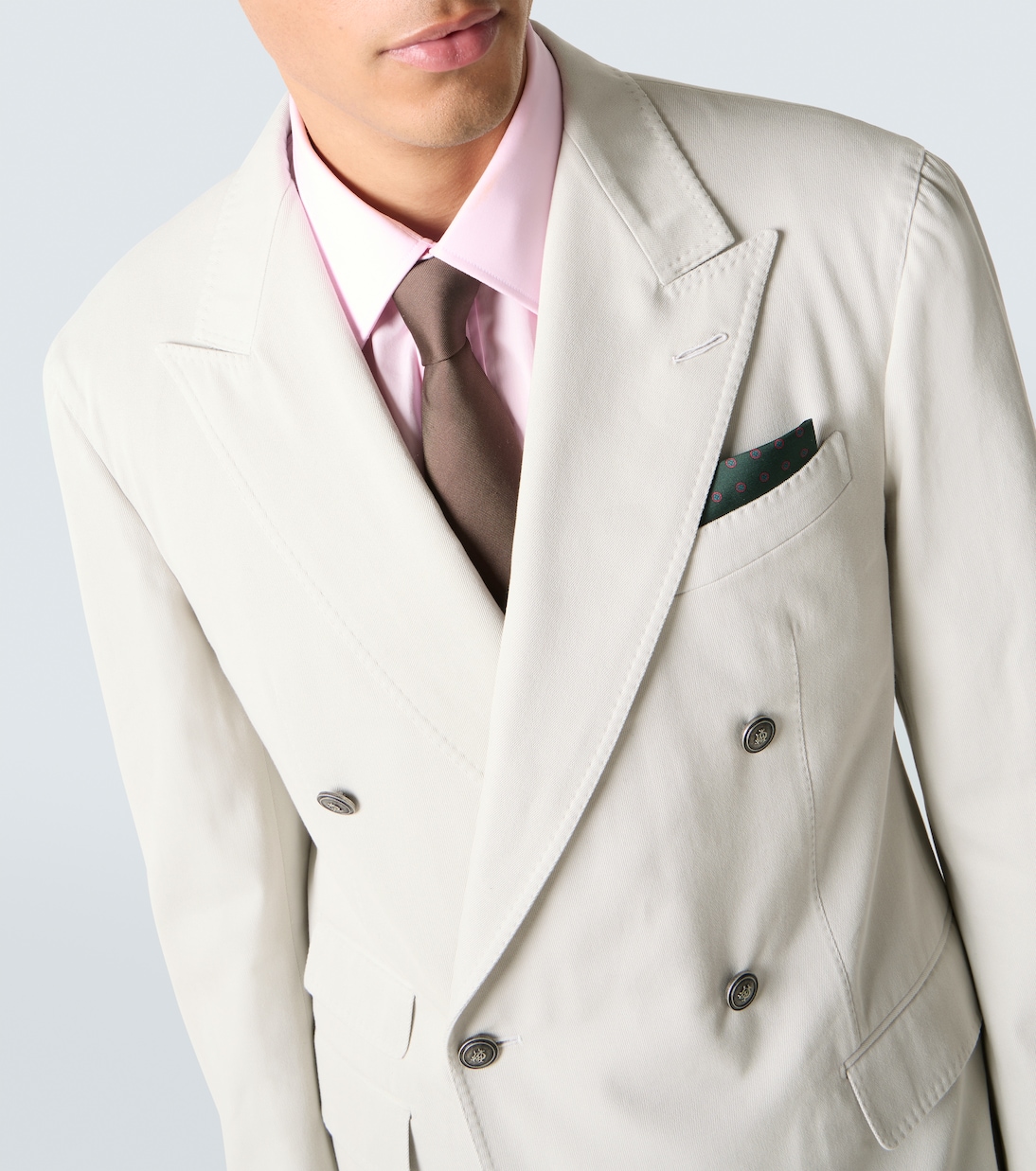 Double-breasted cotton and cashmere blazer | Dunhill