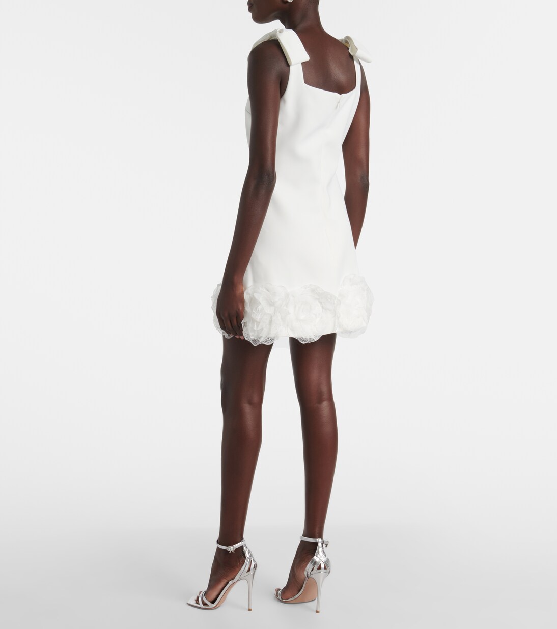 Robe de mariée en crêpe à fleurs | Self-Portrait