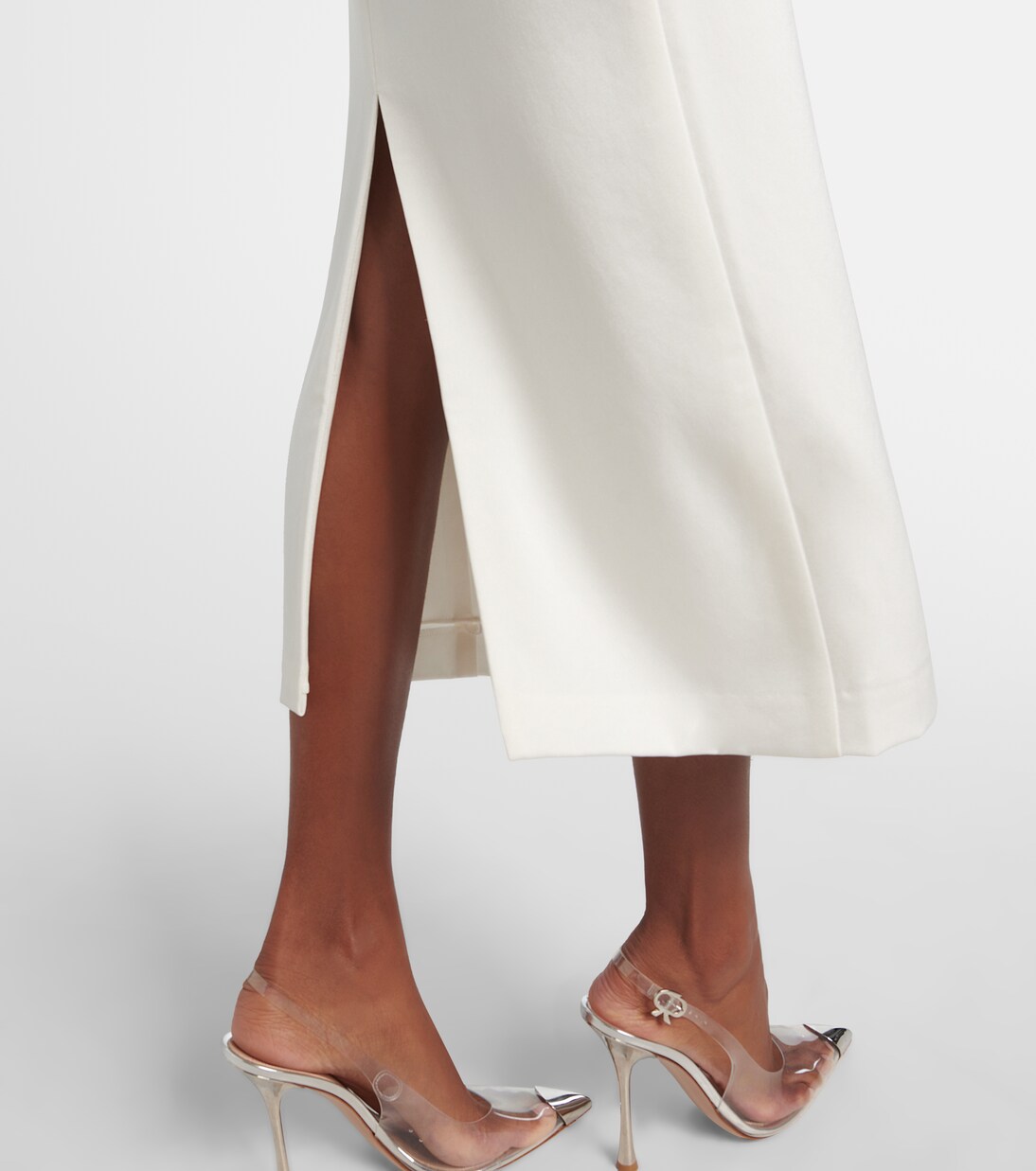 보우 디테일 크레이프 새틴 이브닝 가운 | Alex Perry