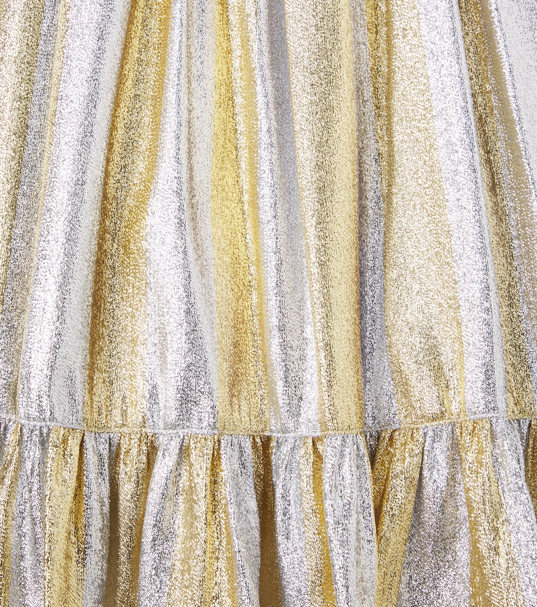 Abito in organza a righe con lamé | Stella McCartney Kids