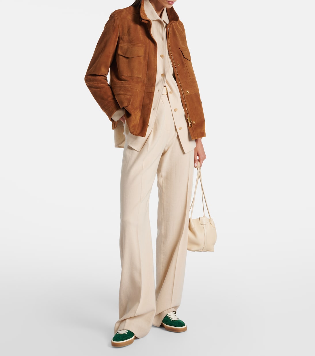 Sneakers Tennis Walk aus Veloursleder | Loro Piana