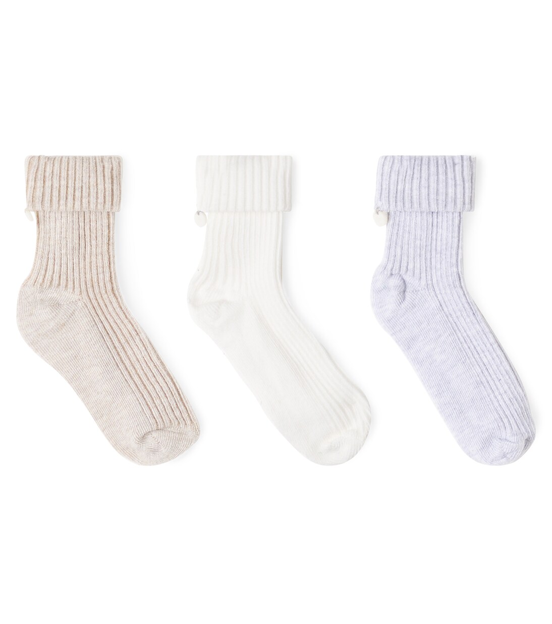 Baby set of 3 ribbed-knit cotton-blend socks | Tartine et Chocolat