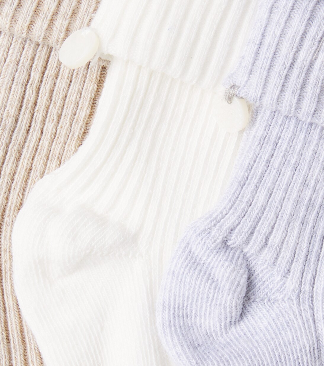 Baby set of 3 ribbed-knit cotton-blend socks | Tartine et Chocolat