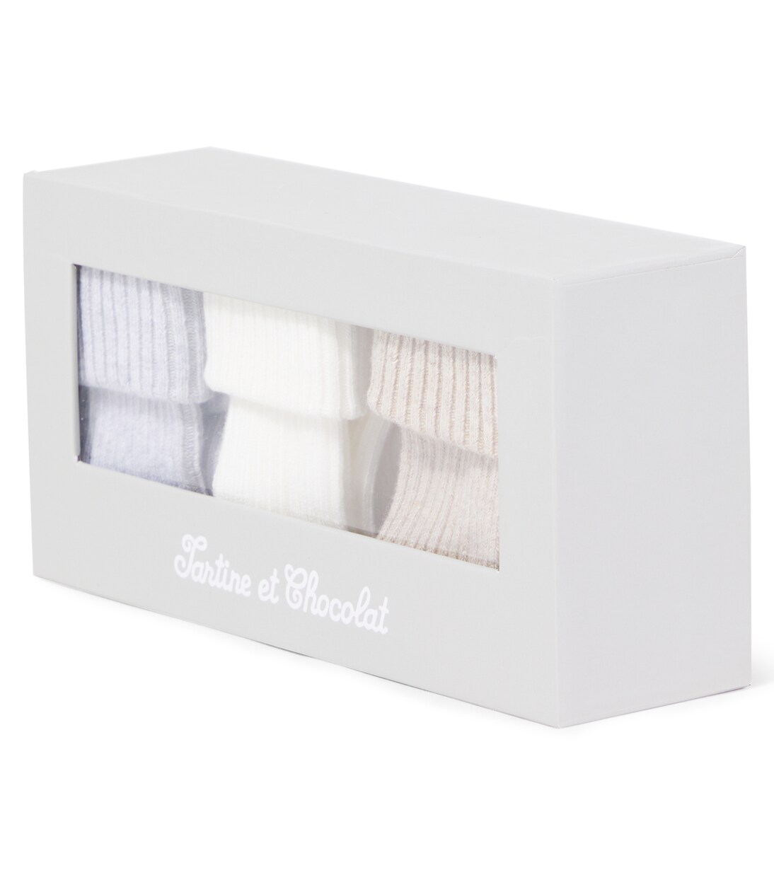 Baby set of 3 ribbed-knit cotton-blend socks | Tartine et Chocolat