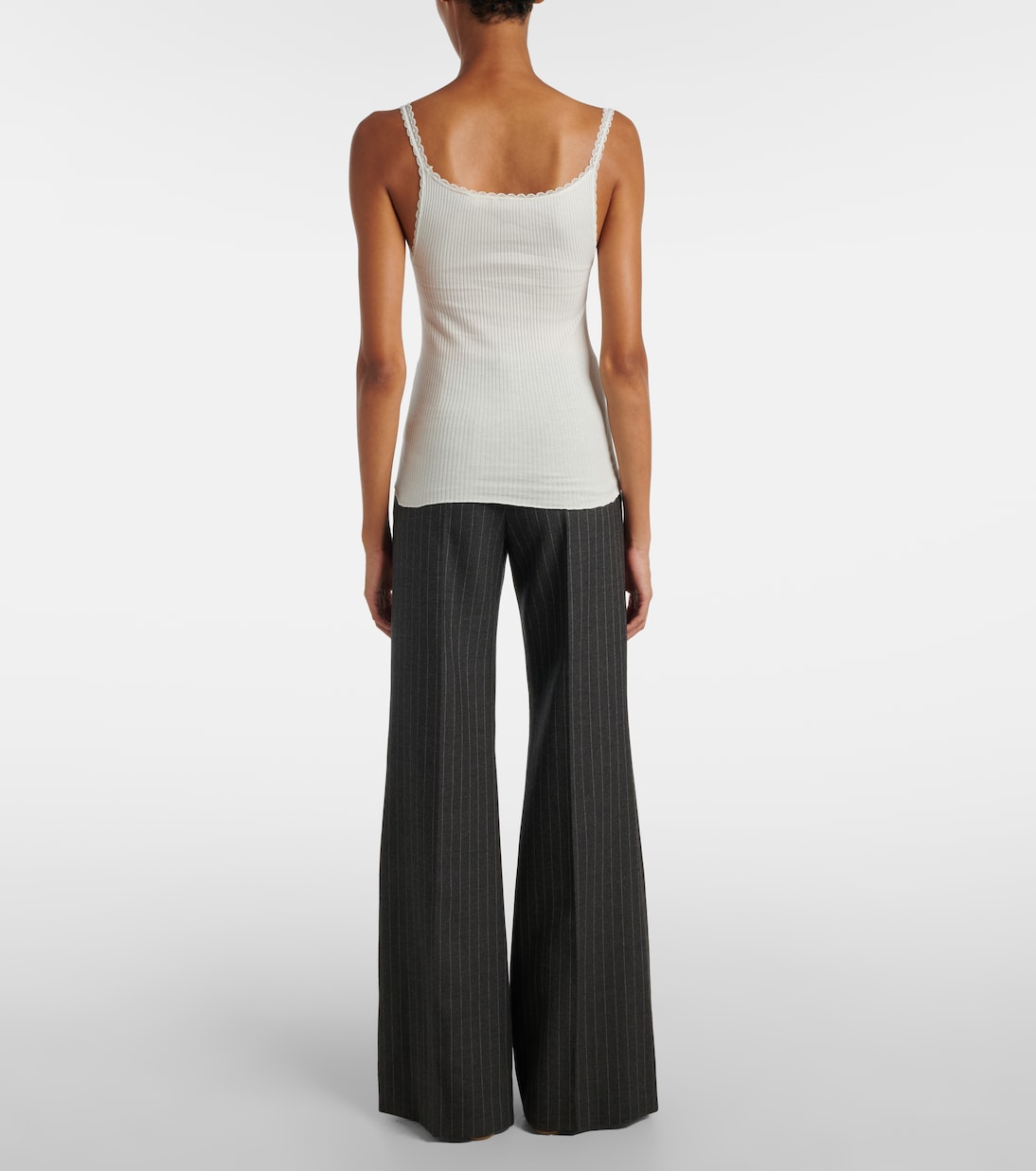 Top aus Baumwolle mit Spitze | Chloé