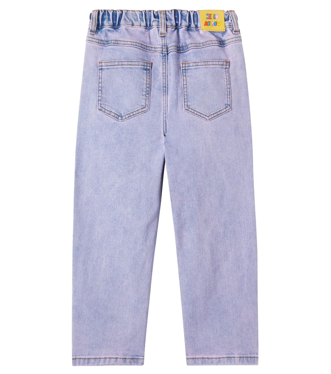 Lucky Clover appliqué wide-leg jeans | Jellymallow