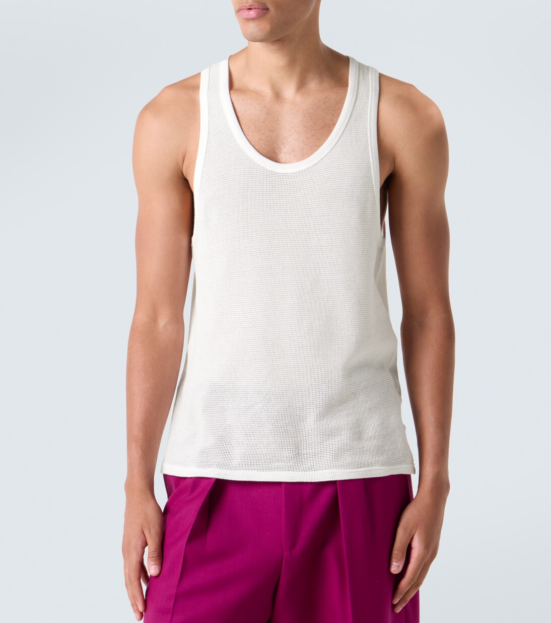 Semi-sheer cotton tank top | Tom Ford