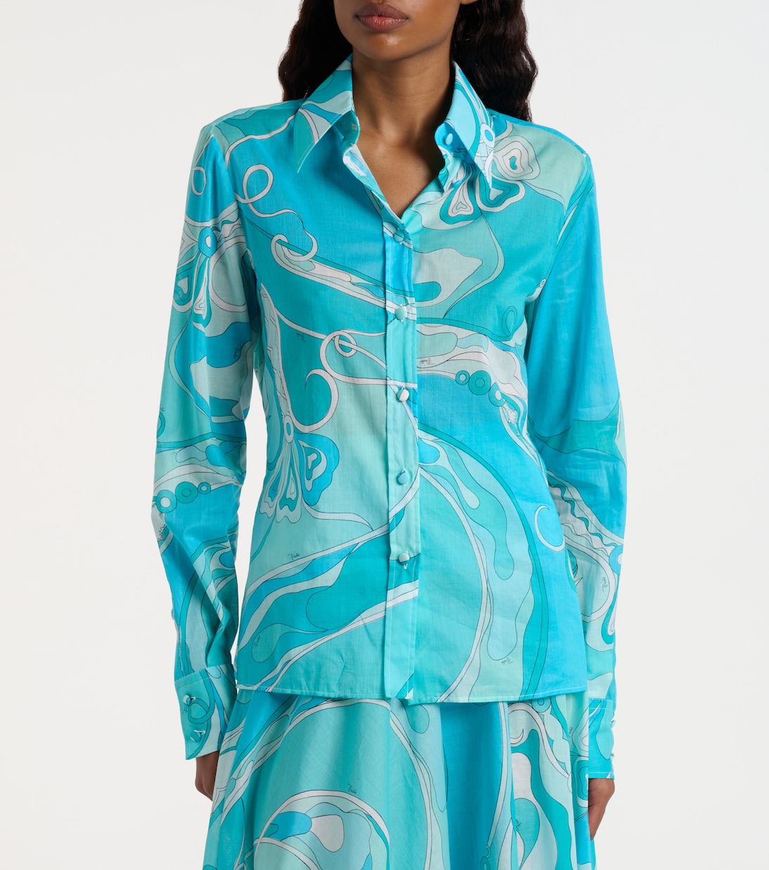 Orchidee cotton shirt | Pucci