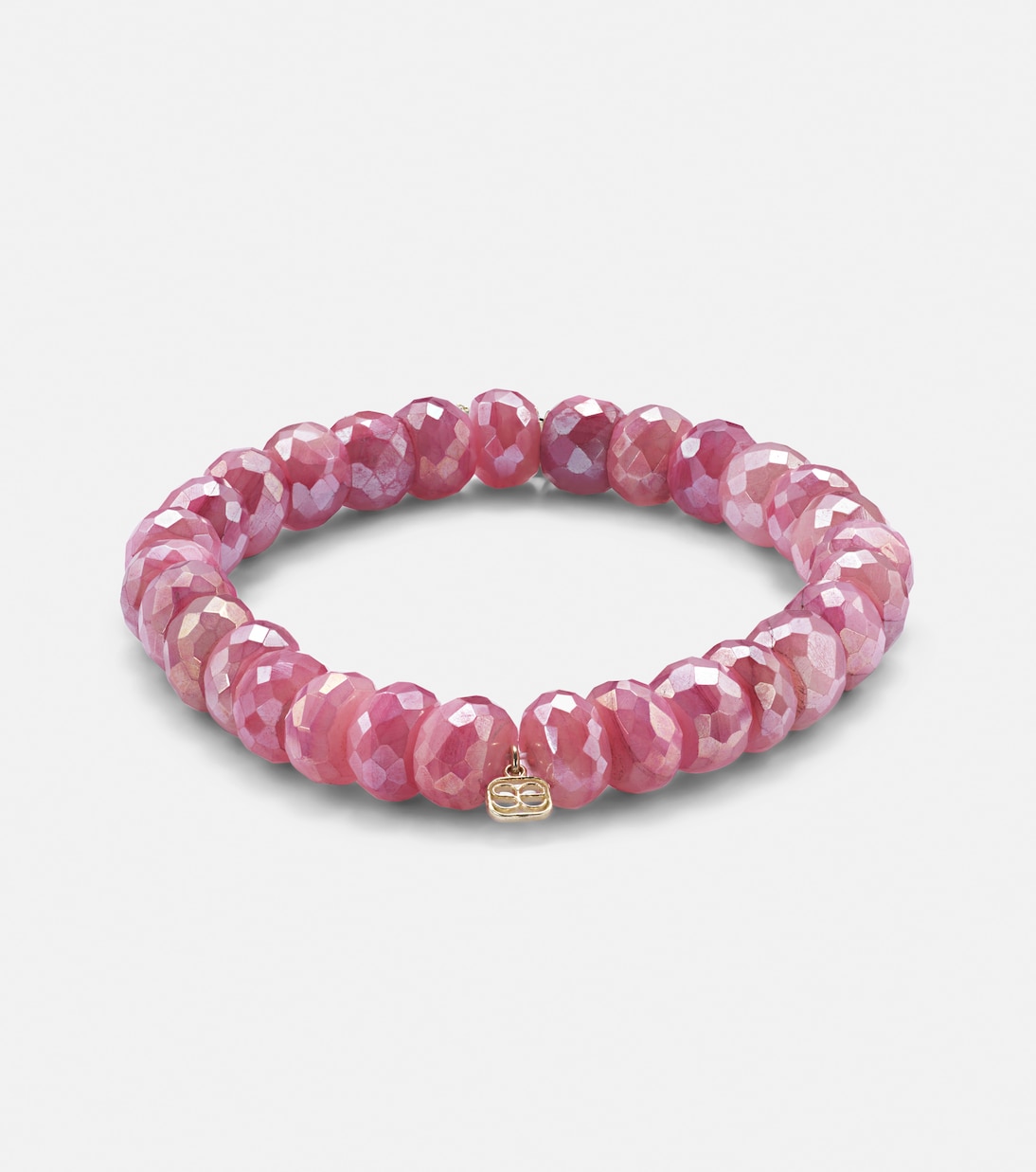 14kt gold bracelet with moonstones and diamonds | Sydney Evan