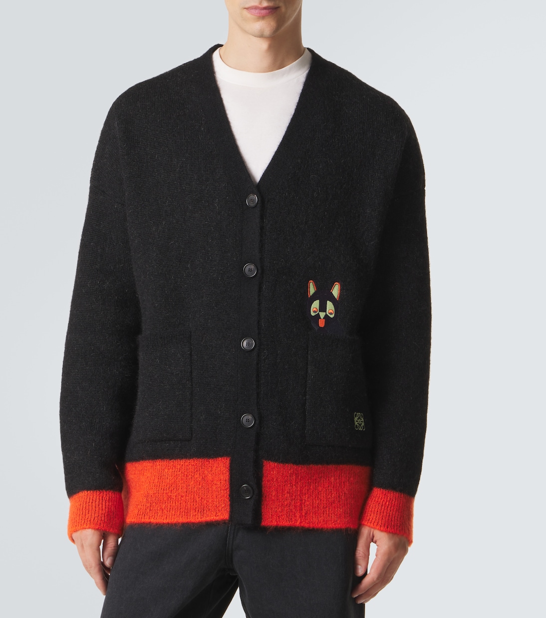 x Louis Wain mohair-blend cardigan | Loewe