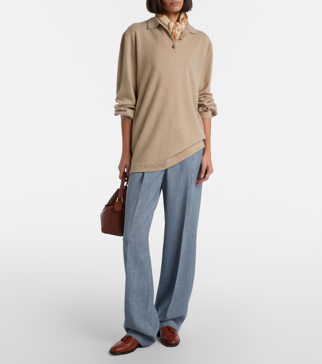 Classic cashmere polo sweater | Loro Piana