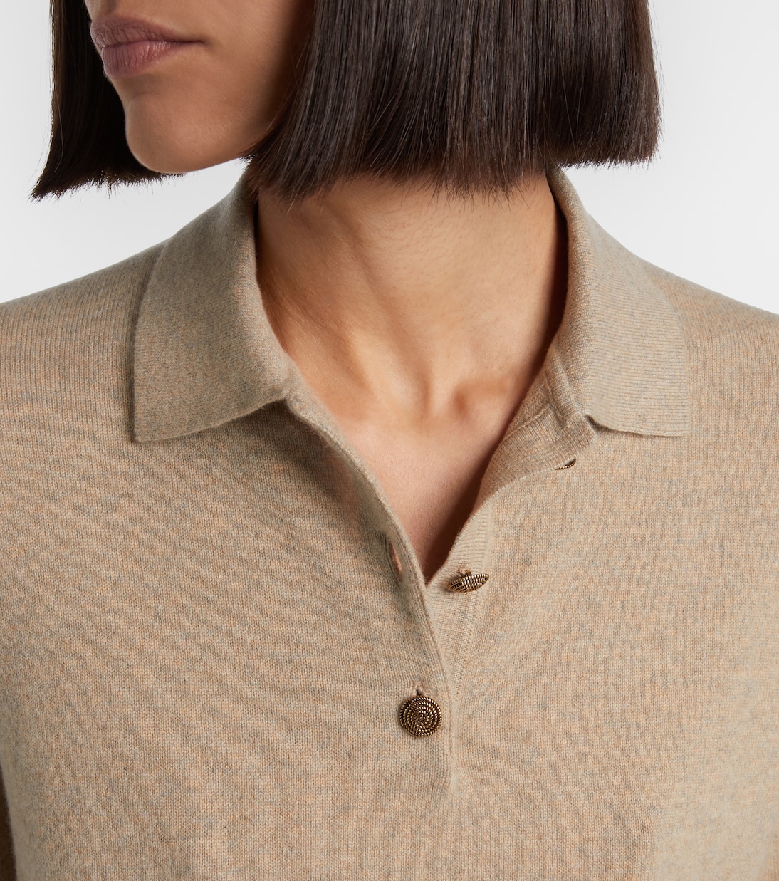 Classic cashmere polo sweater | Loro Piana