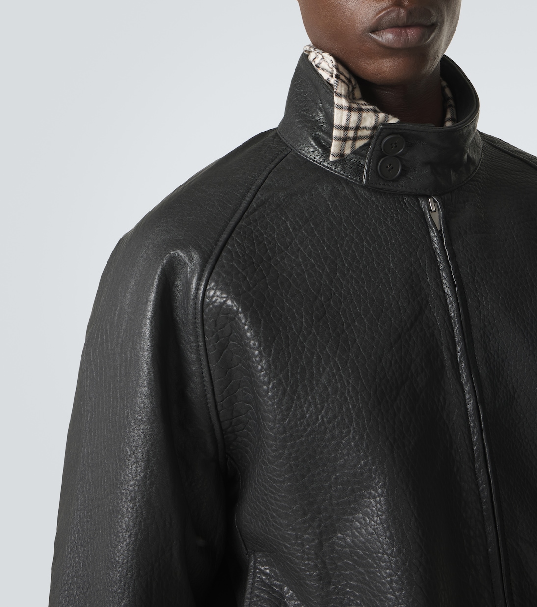Over leather bomber jacket | Studio Nicholson