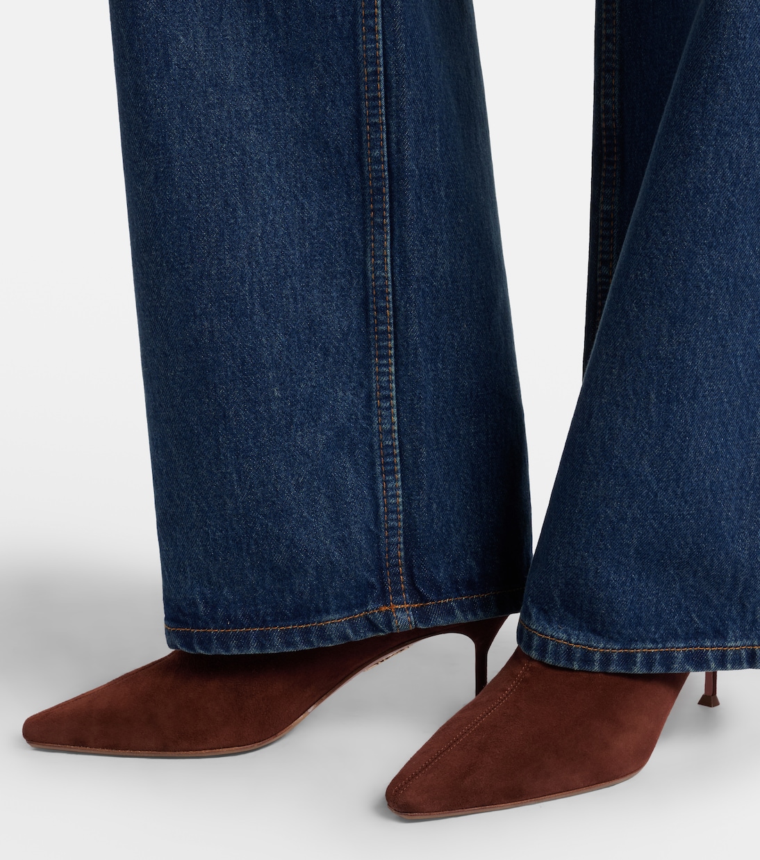 Saint Honoré 65 suede ankle boots | Aquazzura