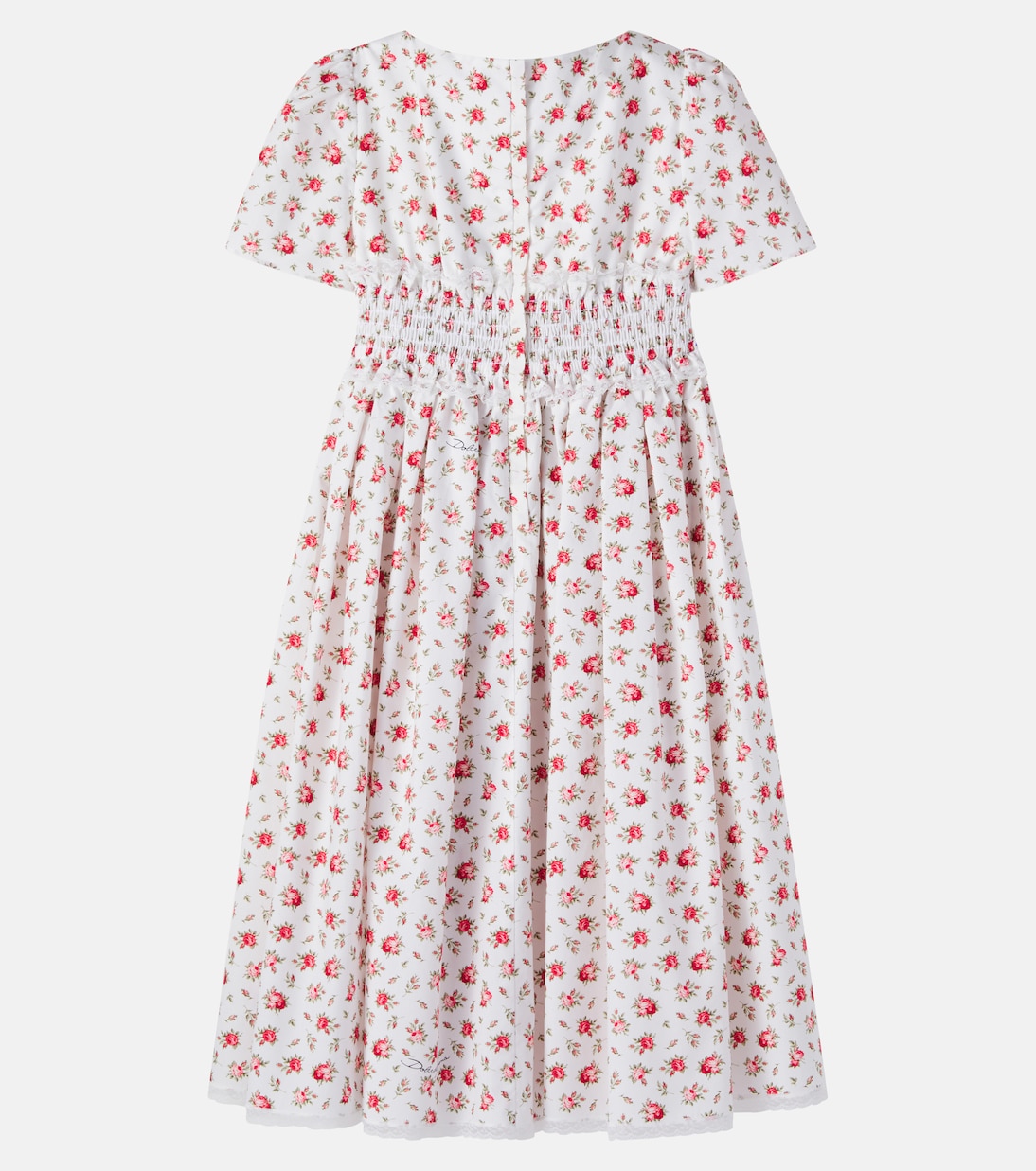 Floral cotton poplin dress | Dolce&Gabbana Kids