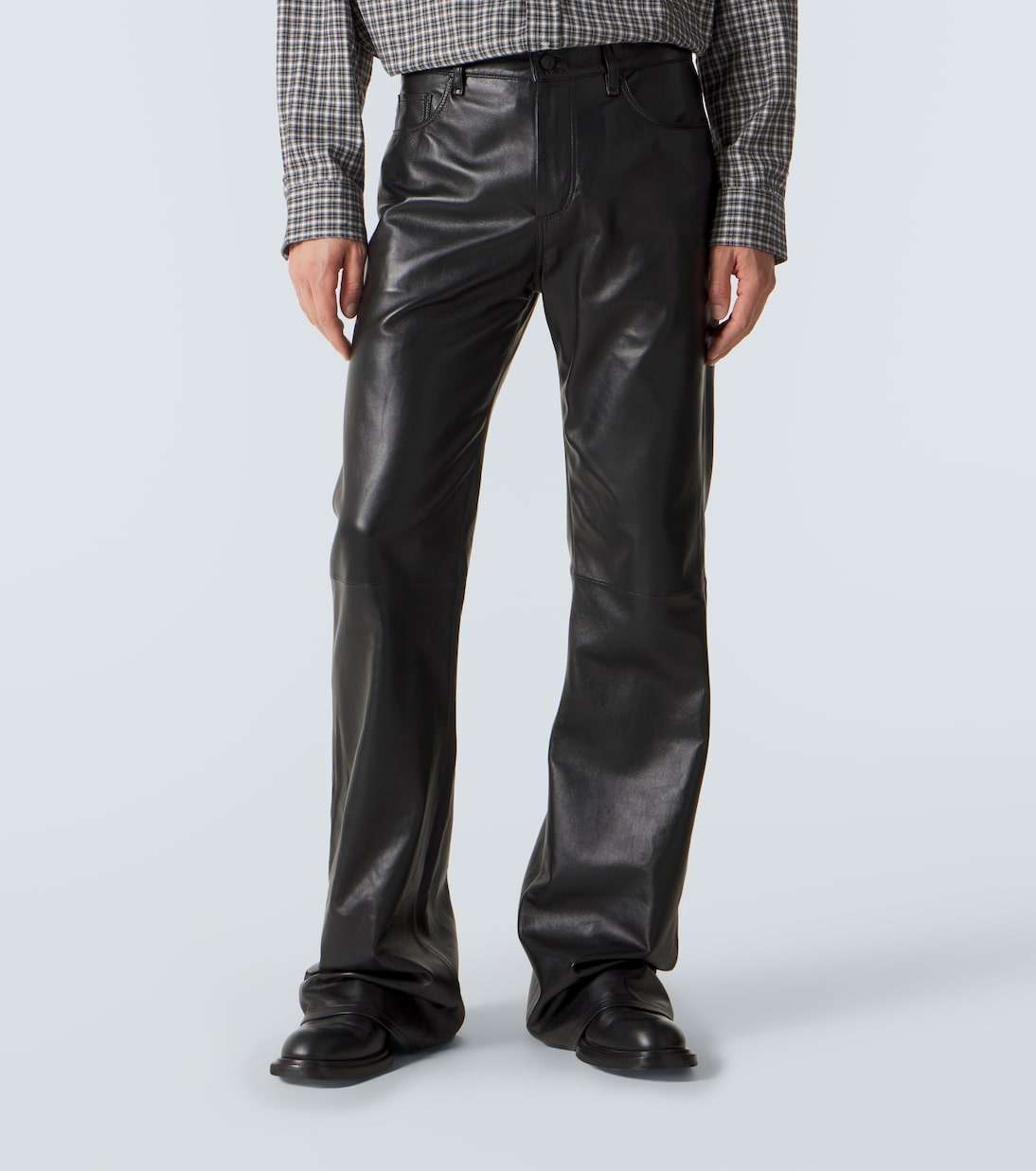 Pantalones flared de piel | Acne Studios