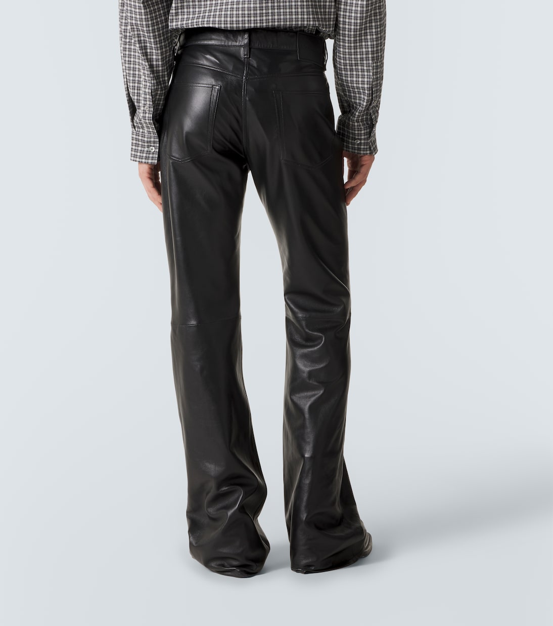 Pantalones flared de piel | Acne Studios