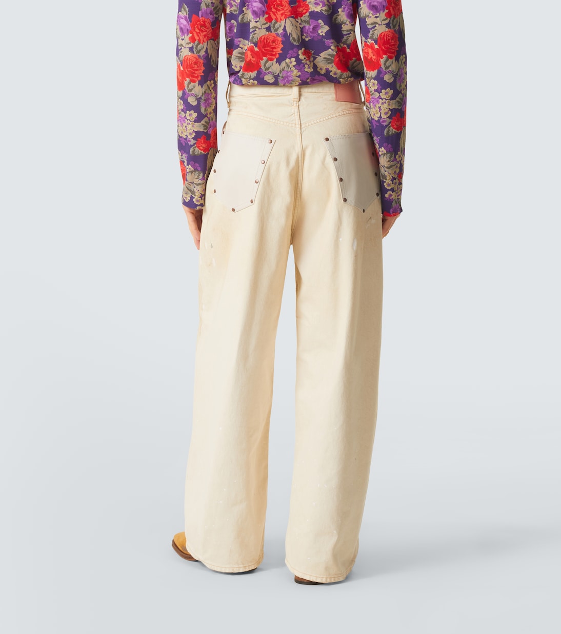 2023 distressed wide-leg jeans | Acne Studios