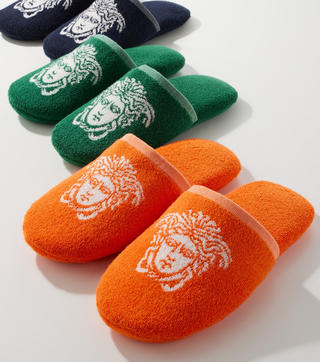 Slippers Medusa aus Baumwollfrottee | Versace Home