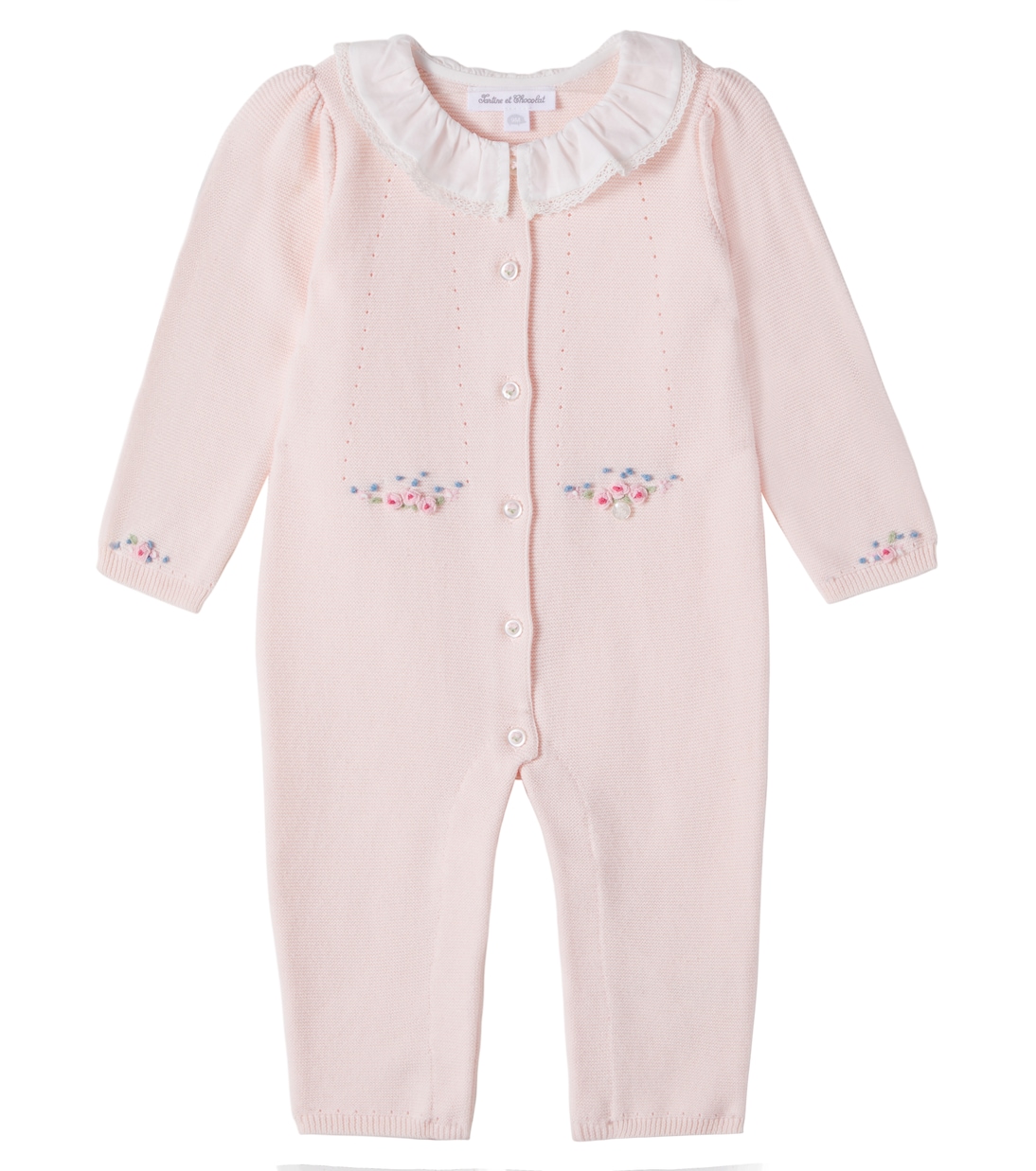 Baby - Tutina in cotone con ricamo | Tartine et Chocolat