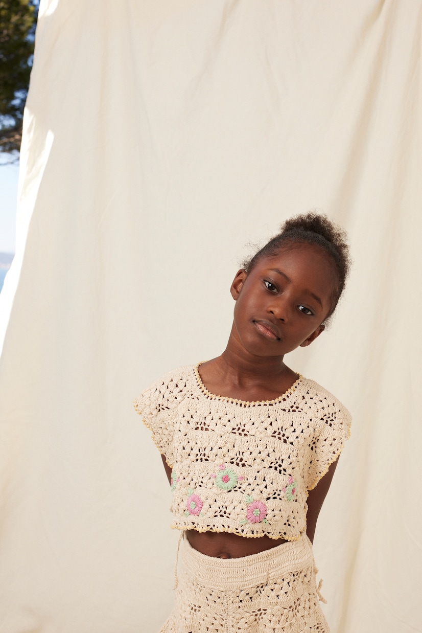 Anais crochet cotton top | Bebe Organic