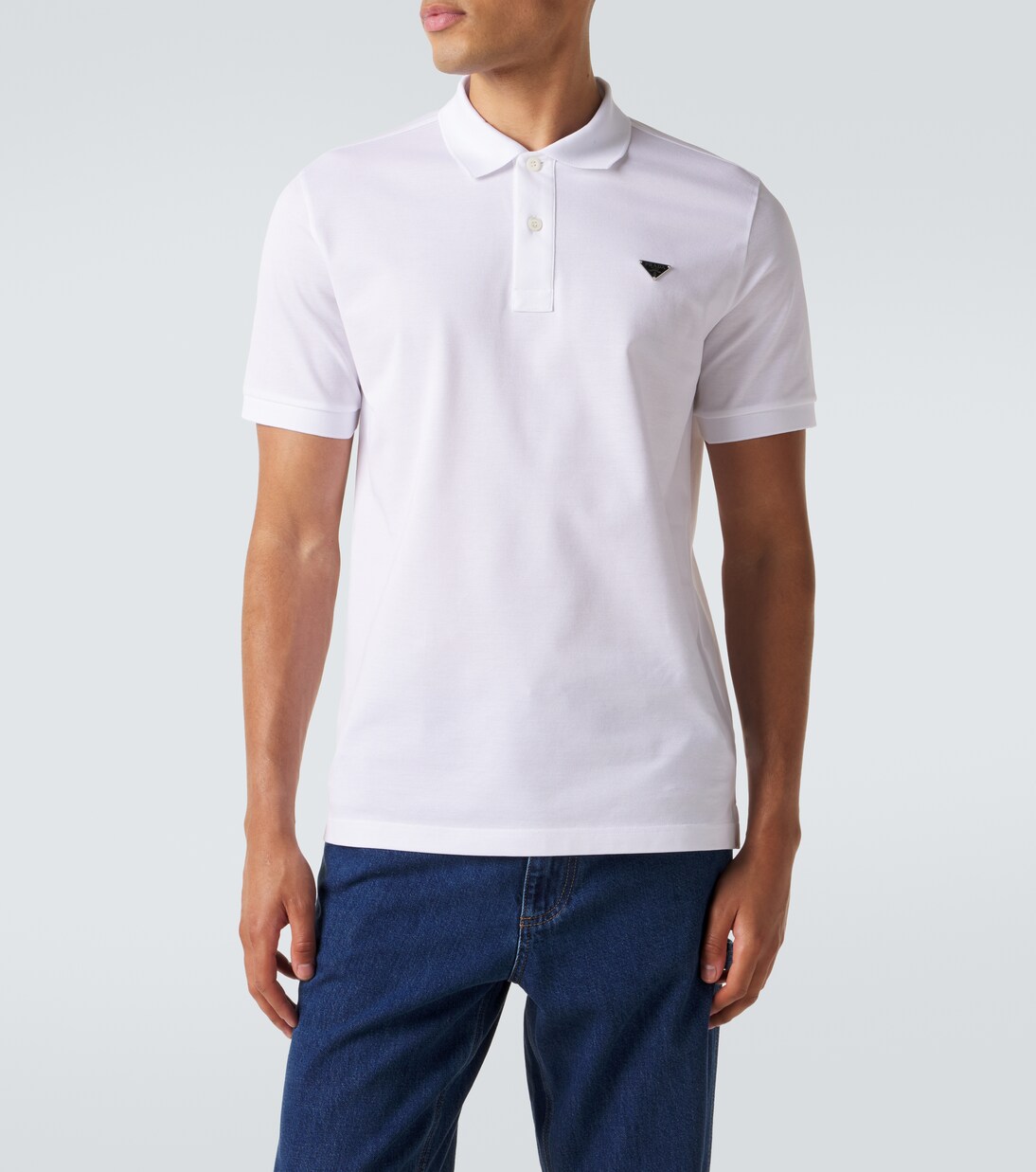 Polo de piqué de algodón | Prada