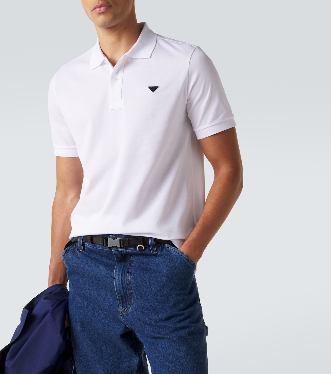 Polo de piqué de algodón | Prada