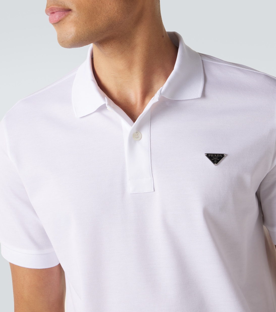 Polo de piqué de algodón | Prada