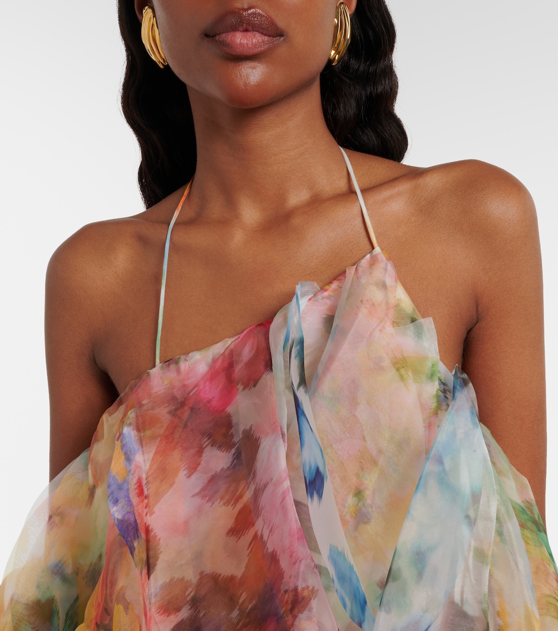 Luna floral ruffled midi dress | Zimmermann