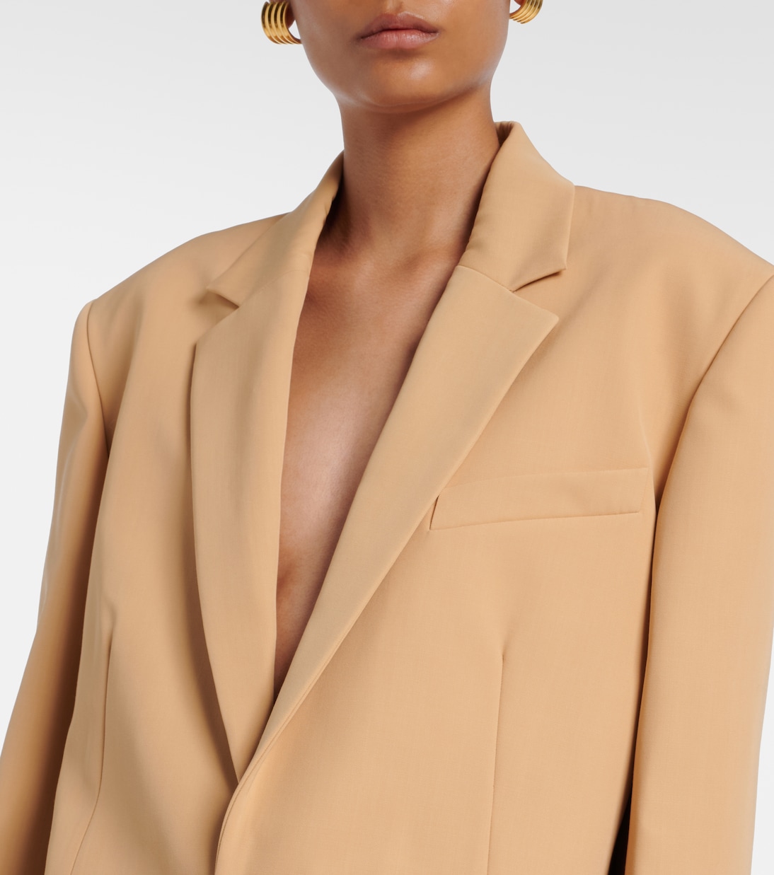 Blazer oversize in lana | Wardrobe.NYC