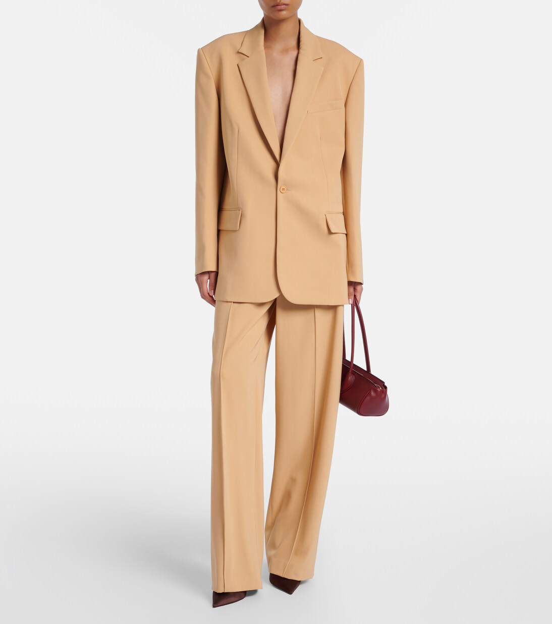 Blazer oversize in lana | Wardrobe.NYC