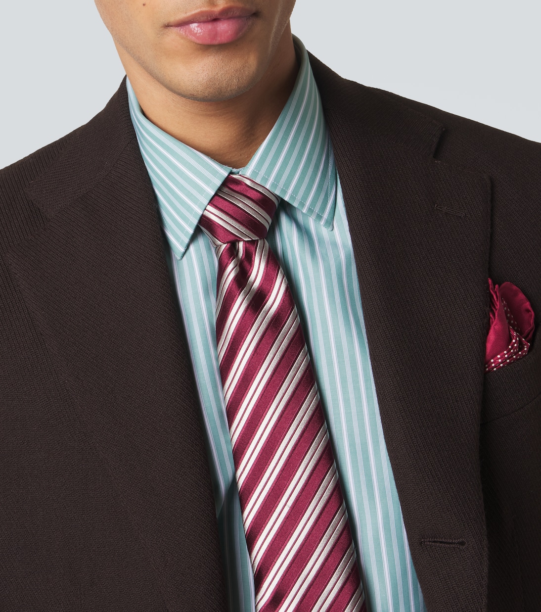 Striped silk jacquard tie | Charvet