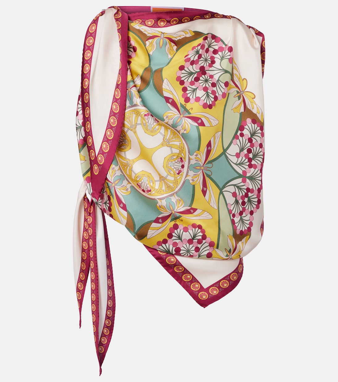 Top Florette Placée aus Seiden-Twill | La DoubleJ