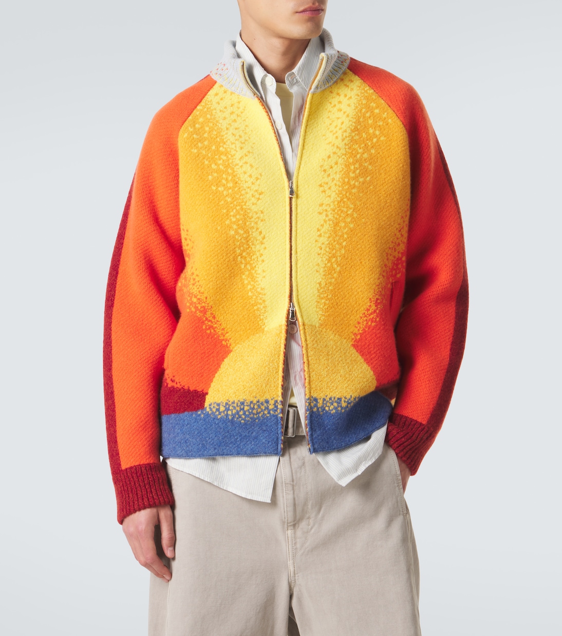 Radiant Sun cashmere zip-up sweater | God's True Cashmere