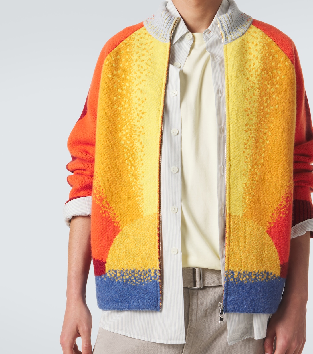 Radiant Sun cashmere zip-up sweater | God's True Cashmere