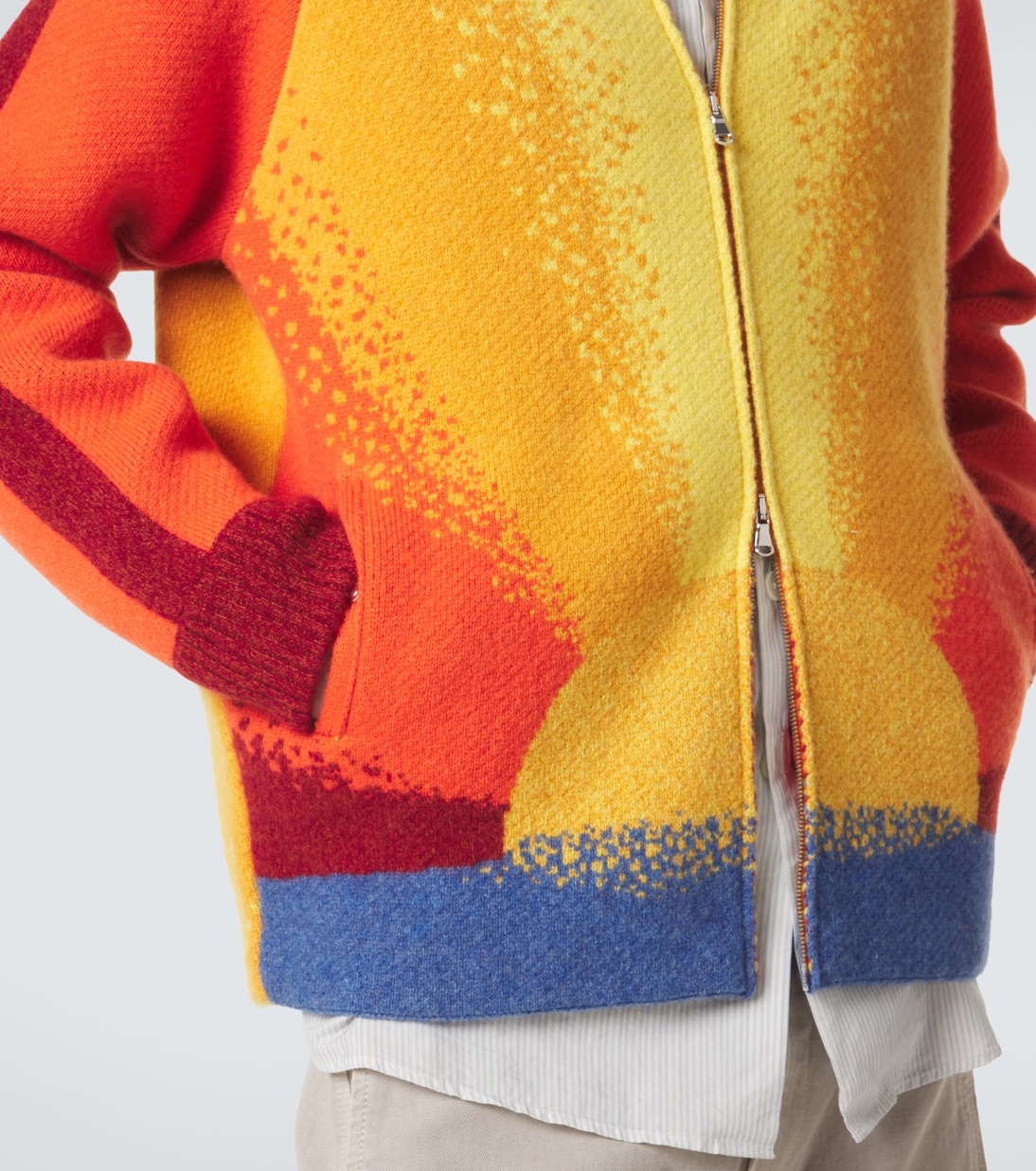 Radiant Sun cashmere zip-up sweater | God's True Cashmere